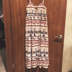 Bohemian Geometric Pattern Long Dress